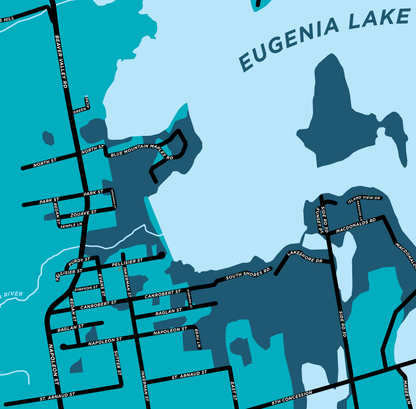 Eugenia Map Print