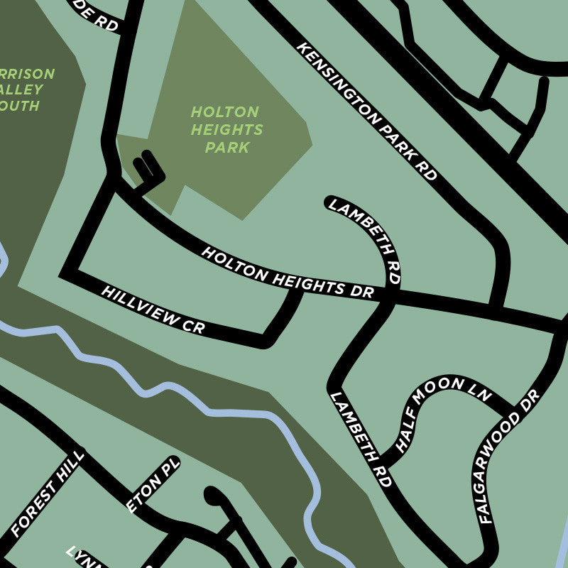 Falgarwood Neighbourhood Map Print