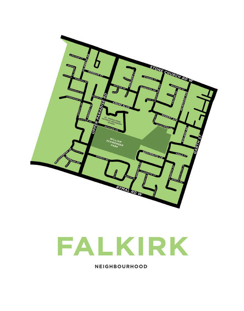Falkirk Neighbourhood Map – Jelly Brothers