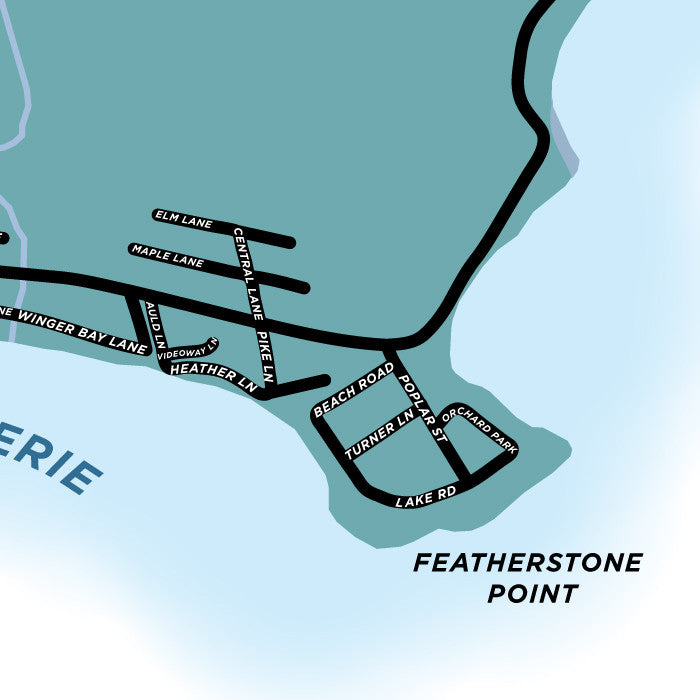 Featherstone Point Map Print