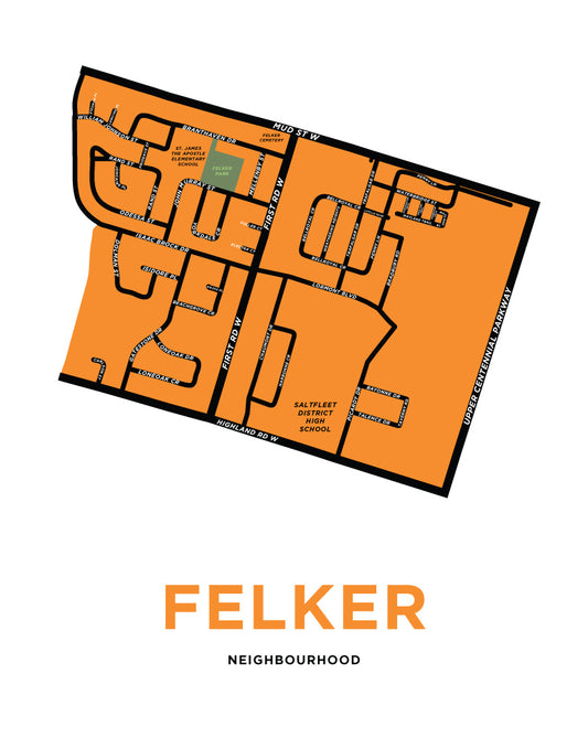 Felker Neighbourhood Map