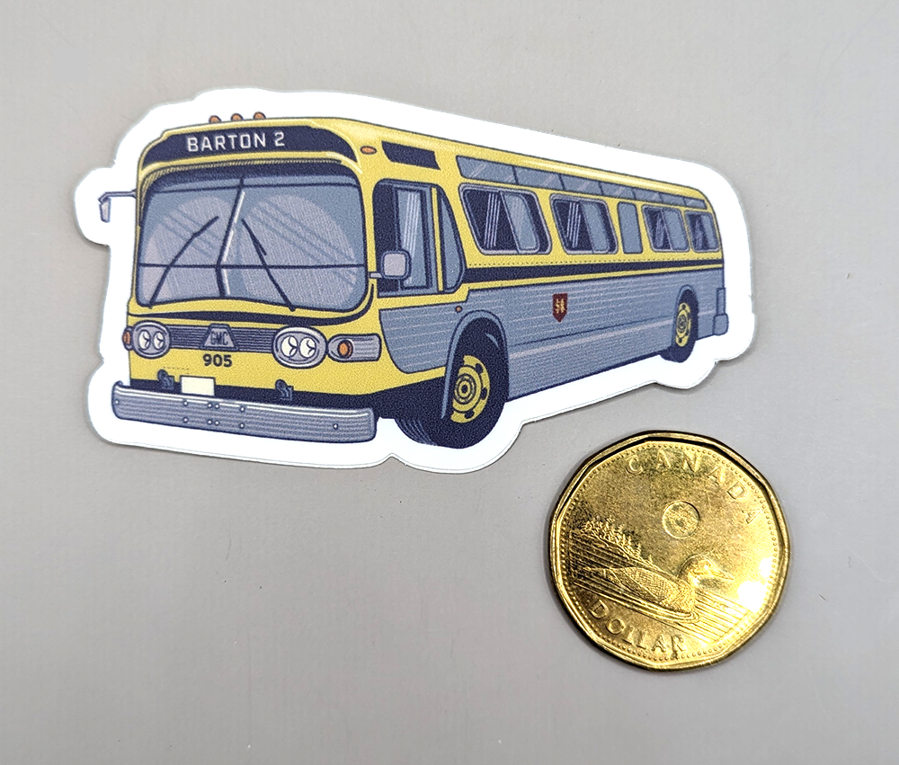 Hamilton "Fishbowl" Bus Sticker
