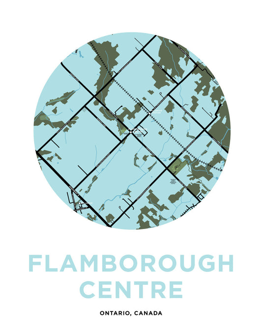 Flamborough Centre Map Print