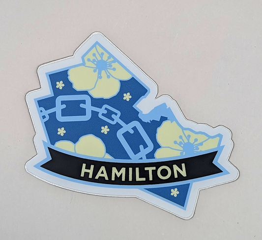 Hamilton Flowers and Chains Sticker