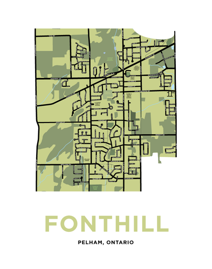 Fonthill Map Print