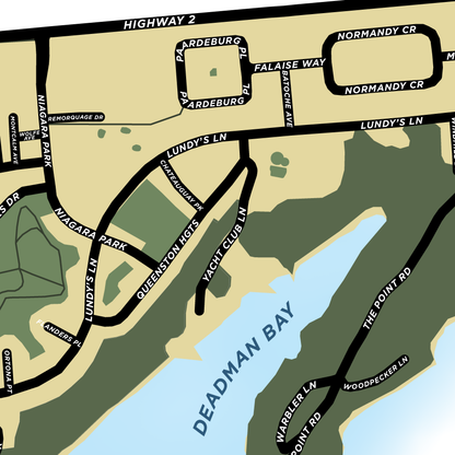 Fort Henry Heights Neighbourhood Map Print