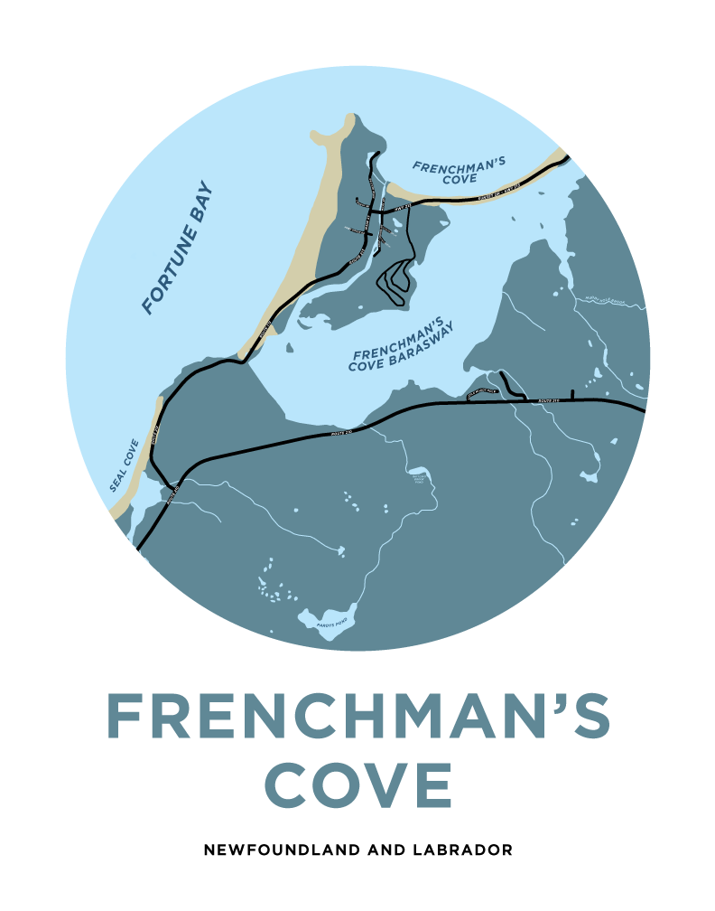 Frenchman's Cove Map Print