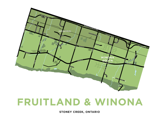 Fruitland & Winona Map Print