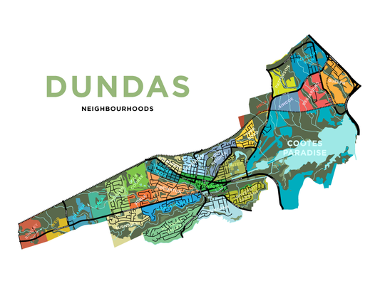 Dundas Neighbourhoods Map - Detailed Version