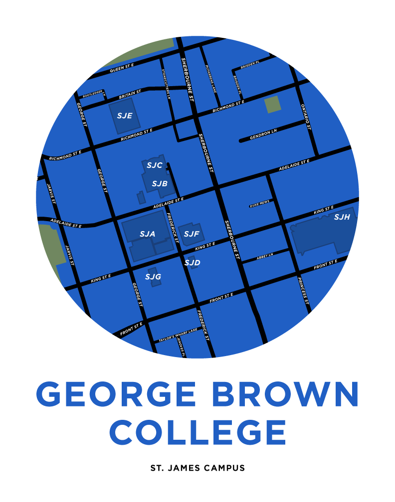 George Brown College Campus Map (St. James Campus)