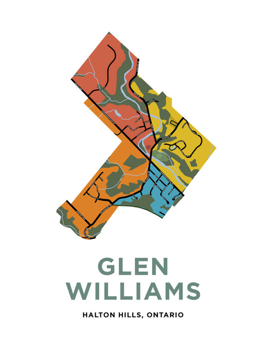 Glen Williams Map Print - Custom