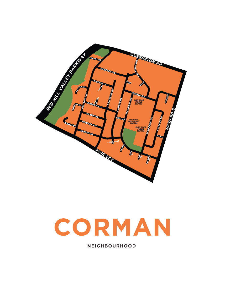 Corman Neighbourhood Map