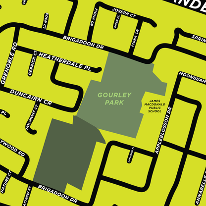 Gourley Neighbourhood Map