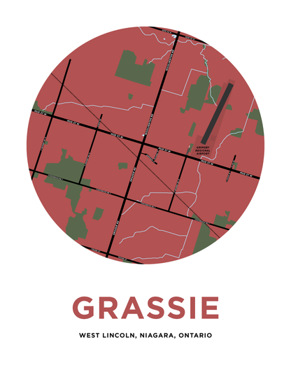 Grassie Map Print