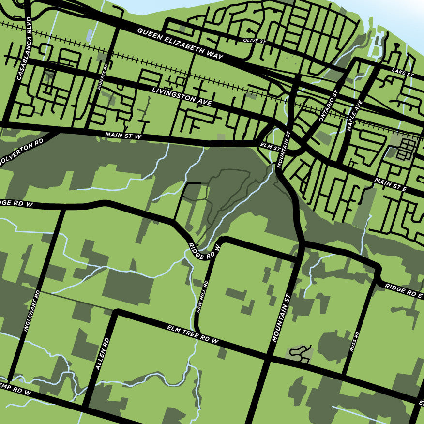 Grimsby Map Print