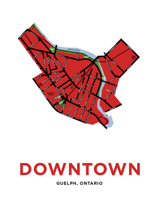 Downtown Guelph Neighbourhood Map