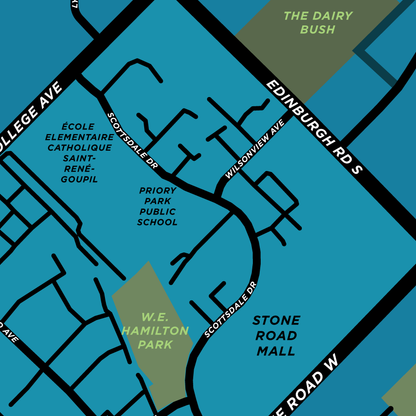 Priory Park Neighbourhood Map - Custom