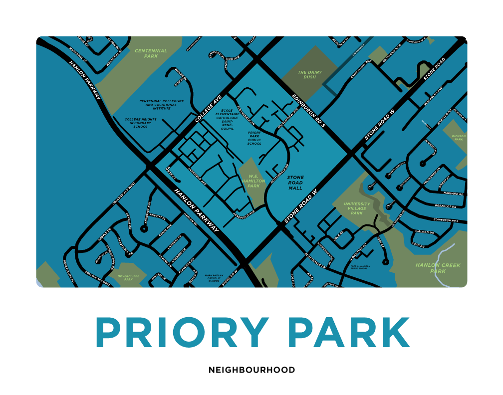 Priory Park Neighbourhood Map - Custom