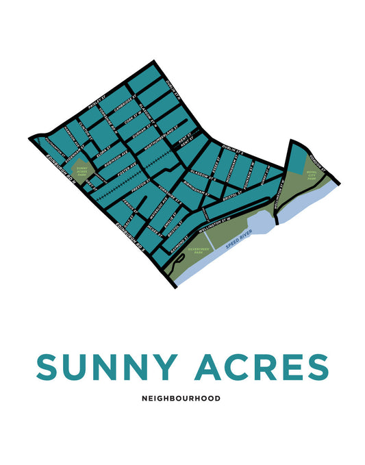 Sunny Acres Neighbourhood Map