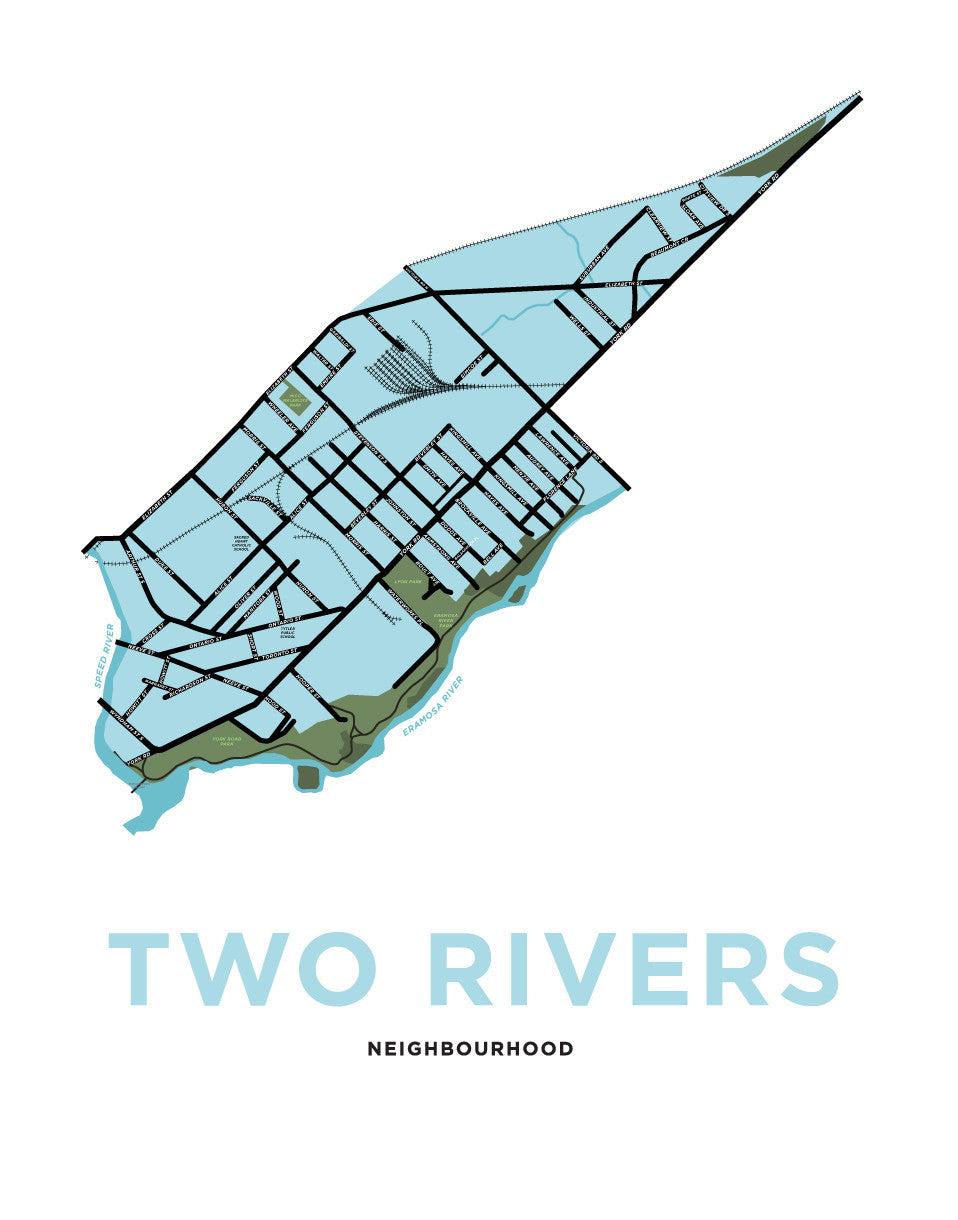 Two Rivers Neighbourhood Map – Jelly Brothers