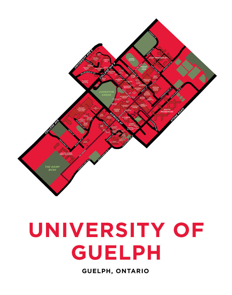 Guelph Map Campus Maps – Jelly Brothers