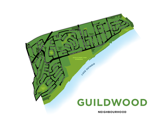 Guildwood Neighbourhood Map Print