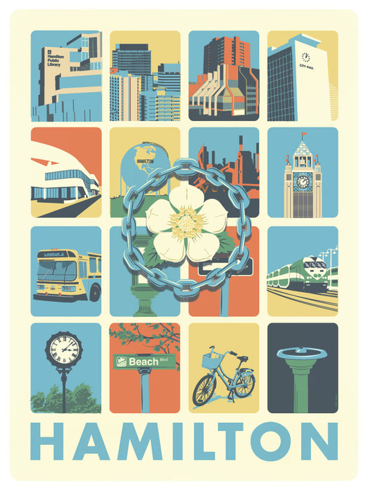 Hamilton Grid Print