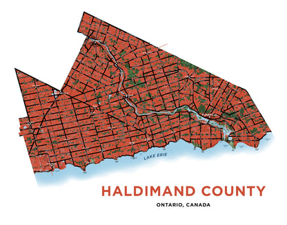 Haldimand County Map Print