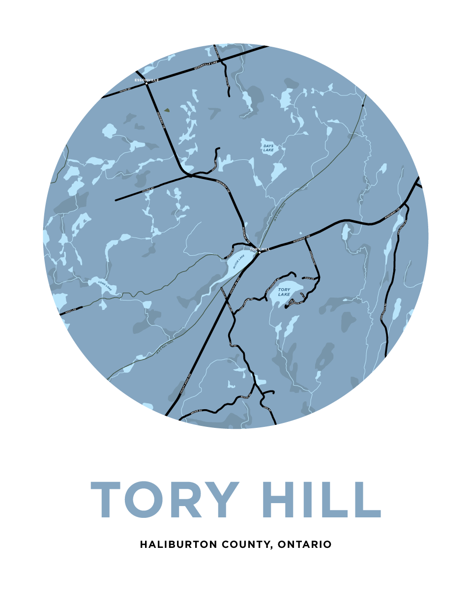 Tory Hill Map Print