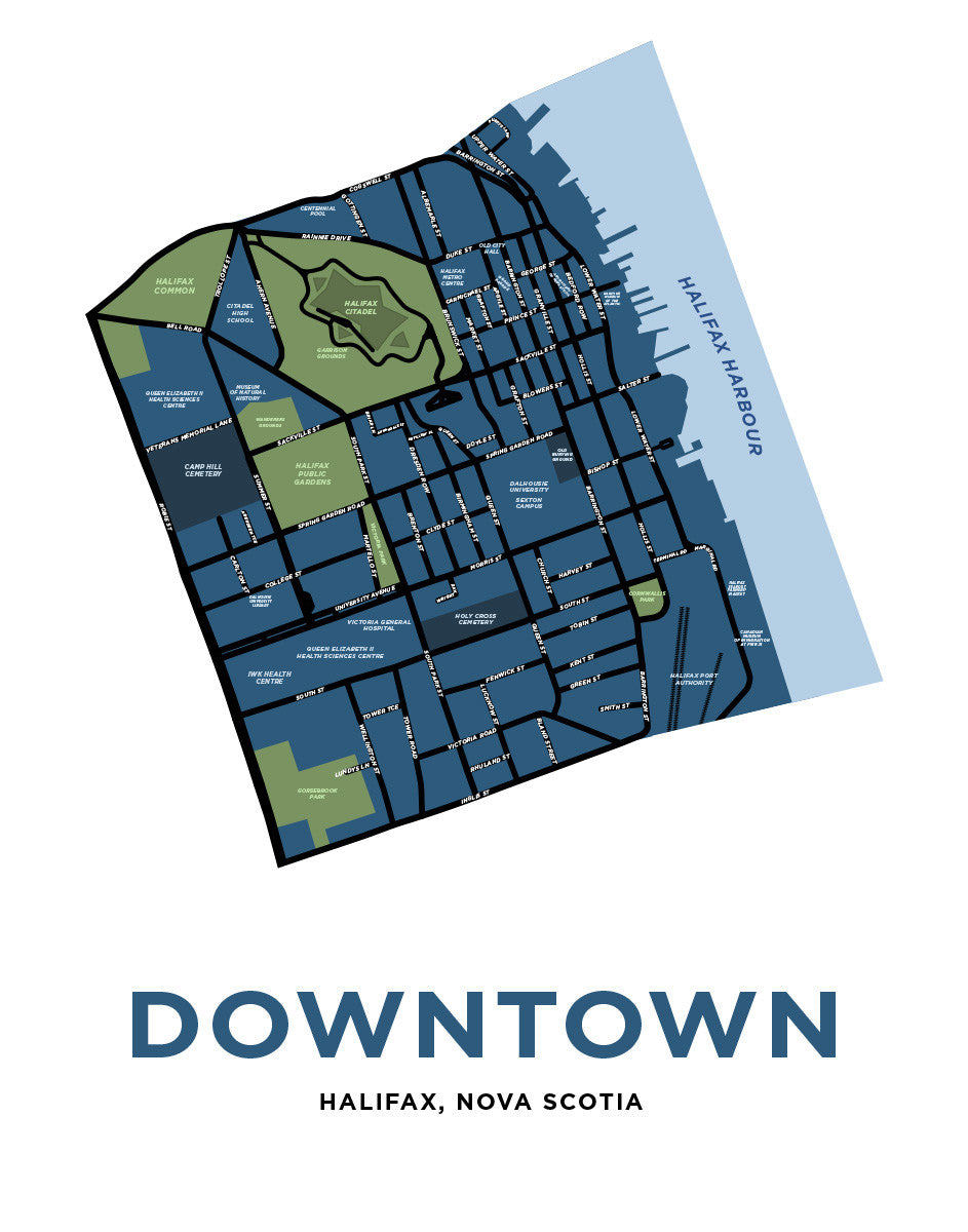 Downtown Halifax Neighbourhood Map – Jelly Brothers