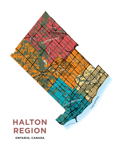 Halton Region Map