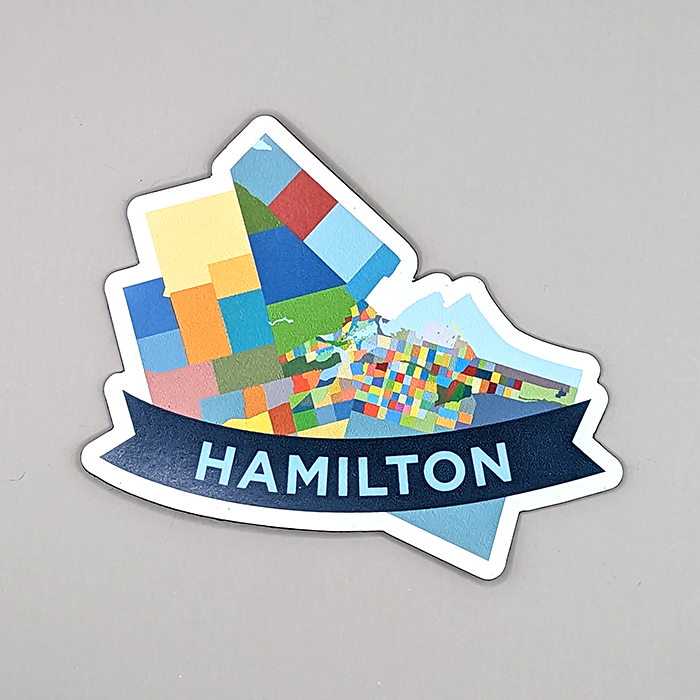 Hamilton Neighbourhoods Fridge Magnet