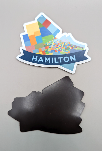 Hamilton Neighbourhoods Fridge Magnet