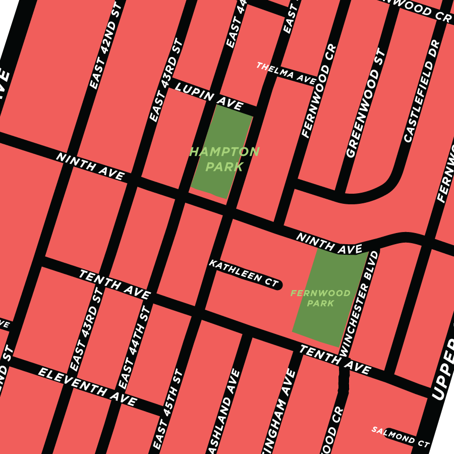 Hampton Heights Neighbourhood Map