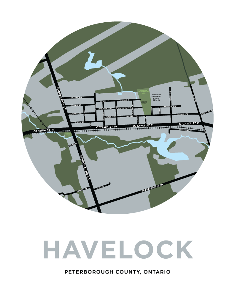 Havelock Map Print