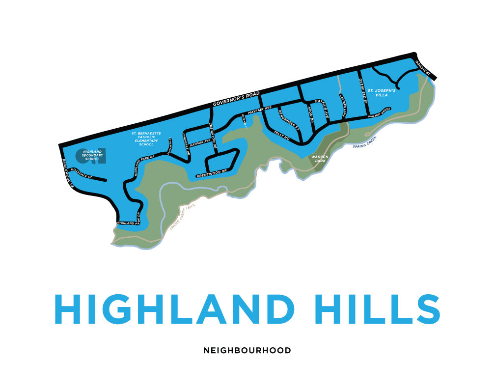 Highland Hills Neighbourhood Map