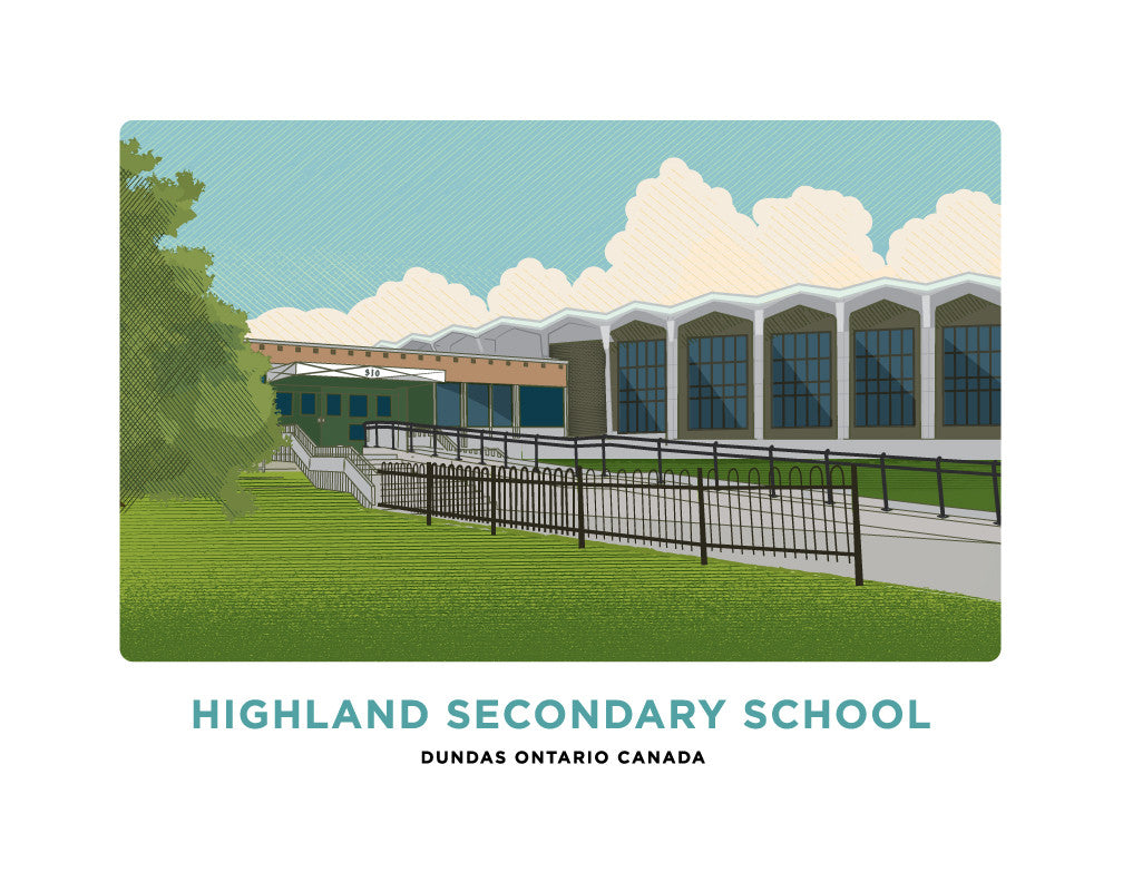 Highland Secondary School Print