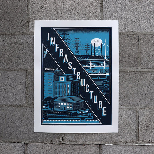 Infrastructure Screen Print