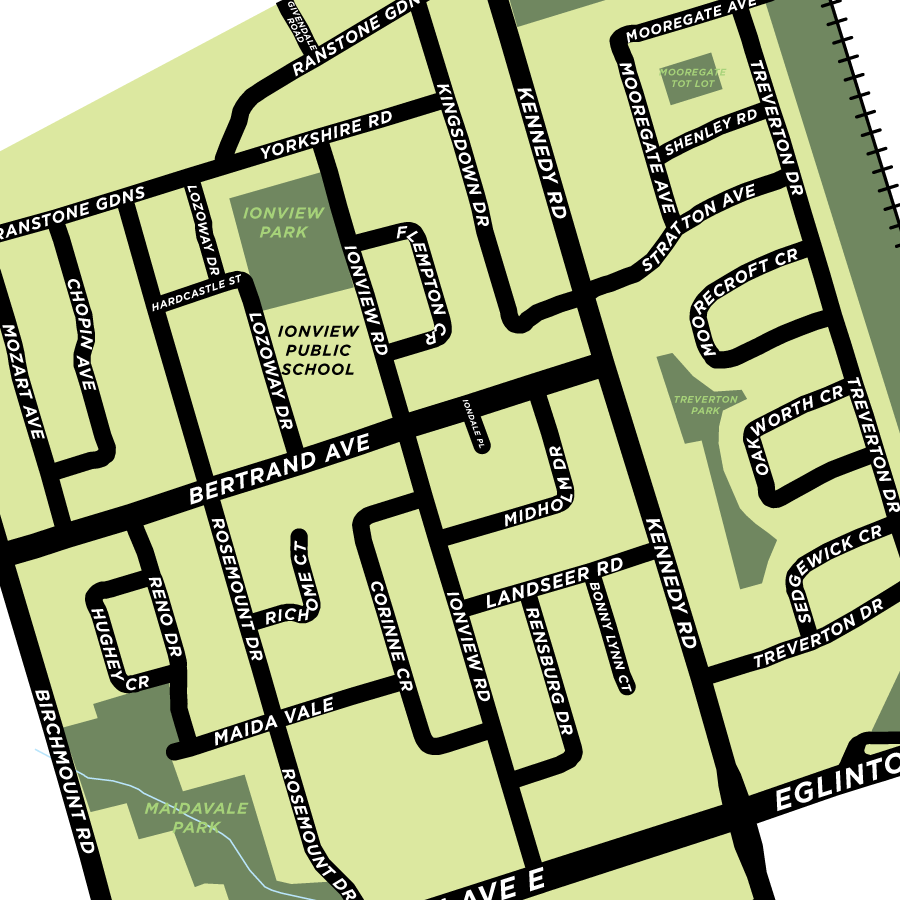 Ionview Neighbourhood Map Print