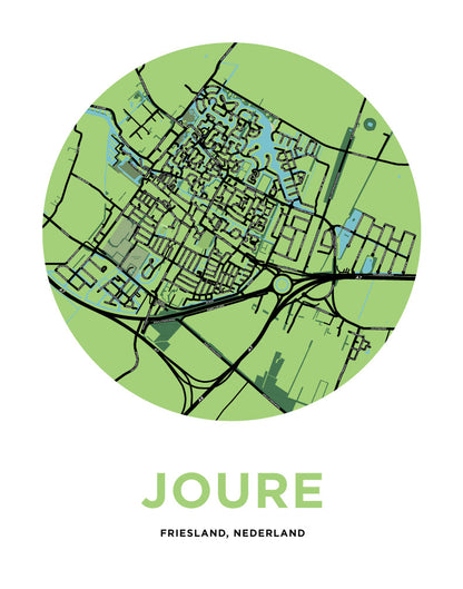 Joure, Netherlands Map Print