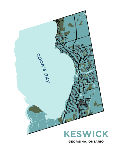 Keswick Map Print