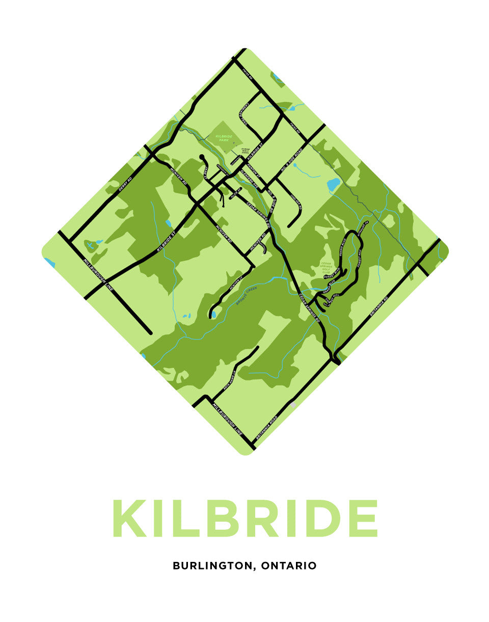 Kilbride Map Print