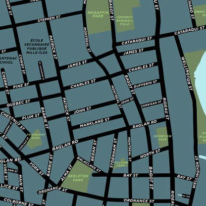 Inner Harbour Neighbourhood Map Print