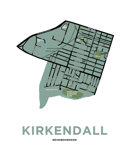Kirkendall (North and South) Neighbourhood Map