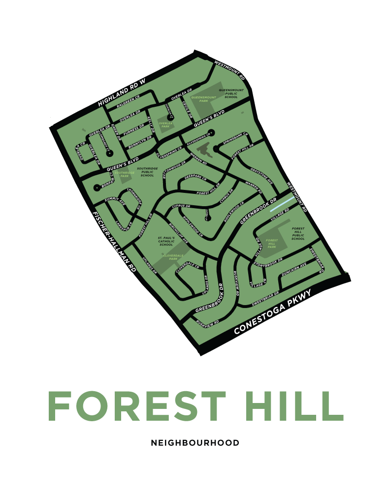Forest Hill Neighbourhood Map (Kitchener)