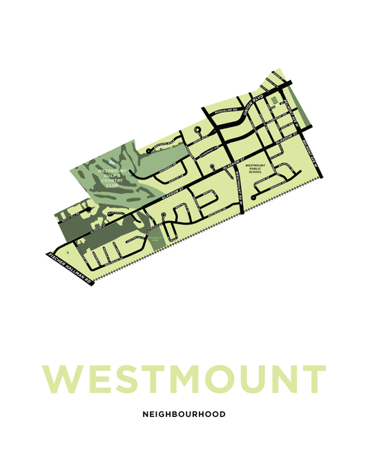 Westmount Neighbourhood Map Print (Kitchener)