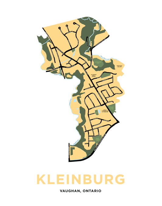Kleinburg Map Print