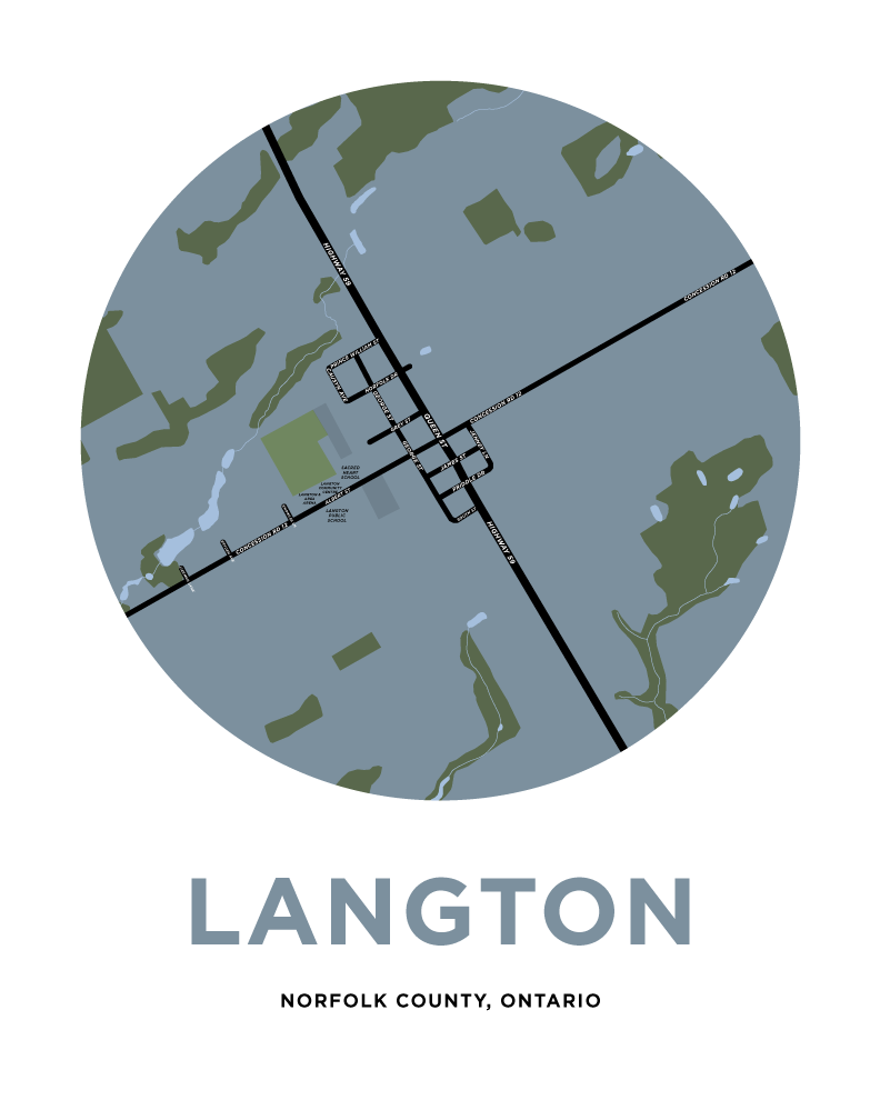 Langton Map Print