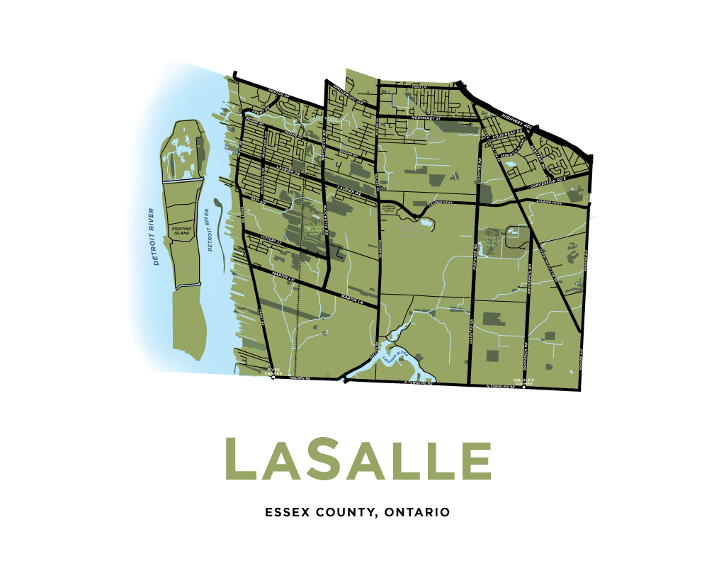 LaSalle Map Print