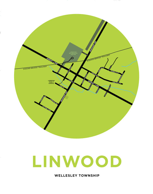 Linwood Map Print